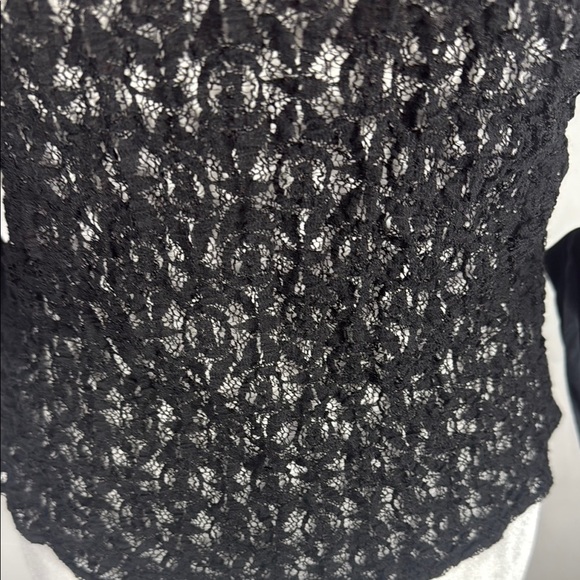 Anne Fontaine Melissa Black Lace Blouse Size 4 - Picture 11 of 12